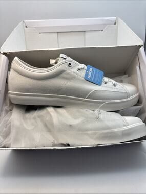 Simple Shoes S1 Organic Cotton Canvas Trainers White/White M12/W14